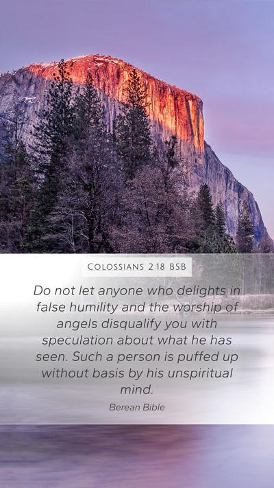 Colossians 2:18 BSB Bible Verse Image