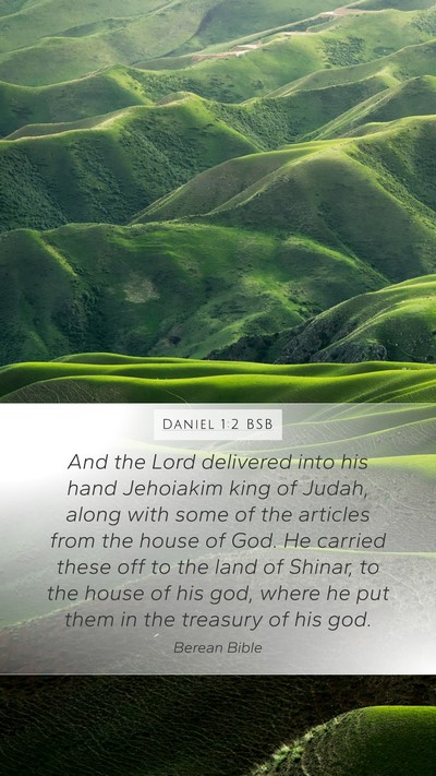 Daniel 1:2 BSB Bible Verse Image