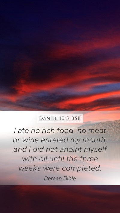 Daniel 10:3 BSB Bible Verse Image