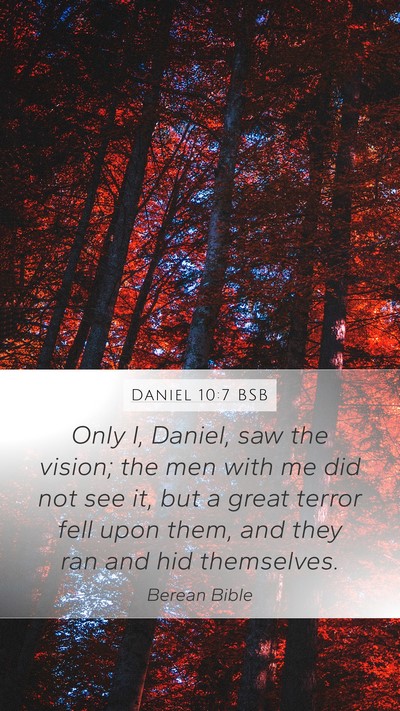 Daniel 10:7 BSB Bible Verse Image