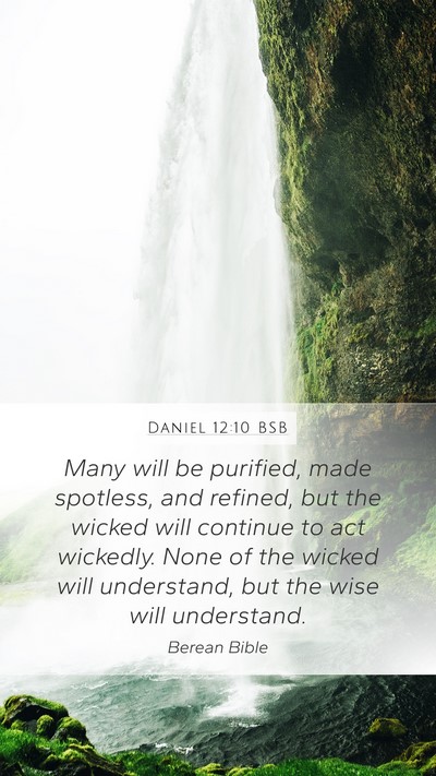 Daniel 12:10 BSB Bible Verse Image