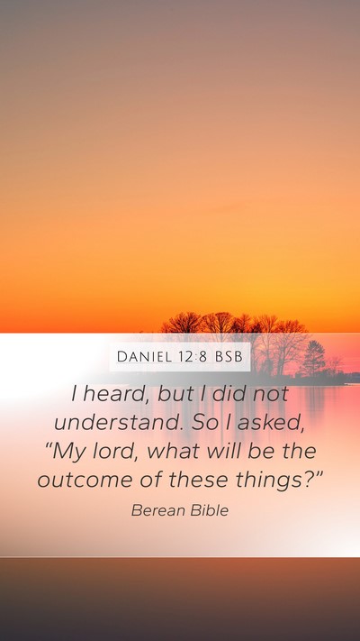 Daniel 12:8 BSB Bible Verse Image