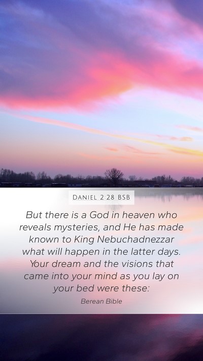 Daniel 2:28 BSB Bible Verse Image