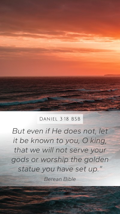 Daniel 3:18 BSB Bible Verse Image