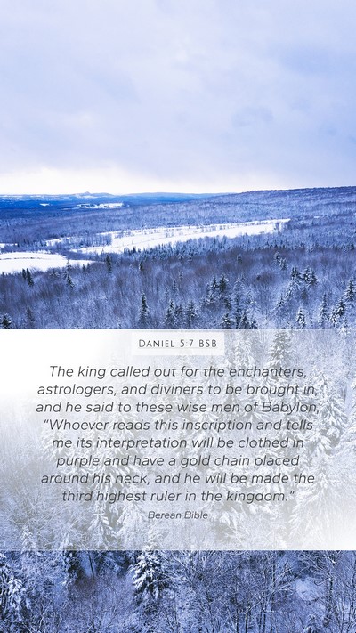 Daniel 5:7 BSB Bible Verse Image