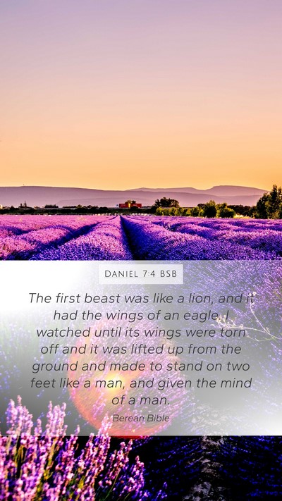 Daniel 7:4 BSB Bible Verse Image