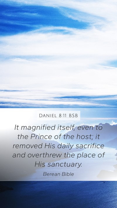 Daniel 8:11 BSB Bible Verse Image