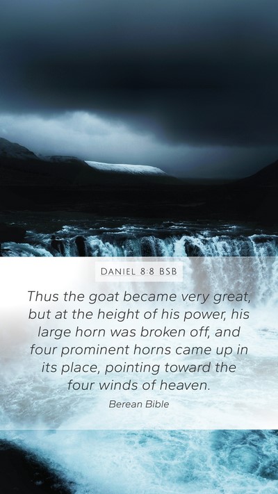 Daniel 8:8 BSB Bible Verse Image
