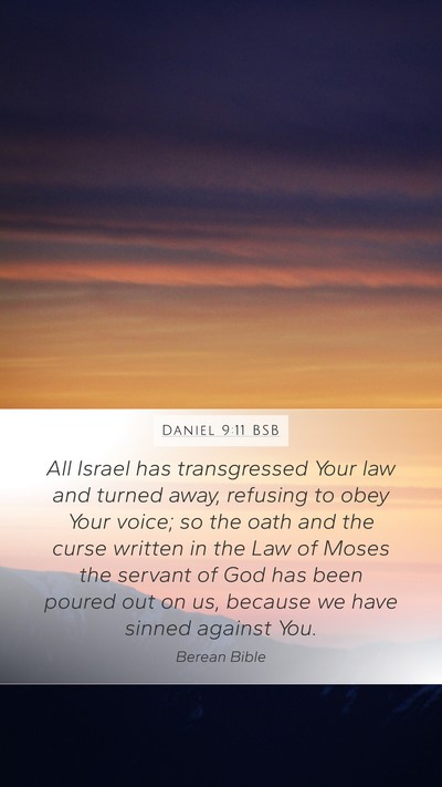 Daniel 9:11 BSB Bible Verse Image