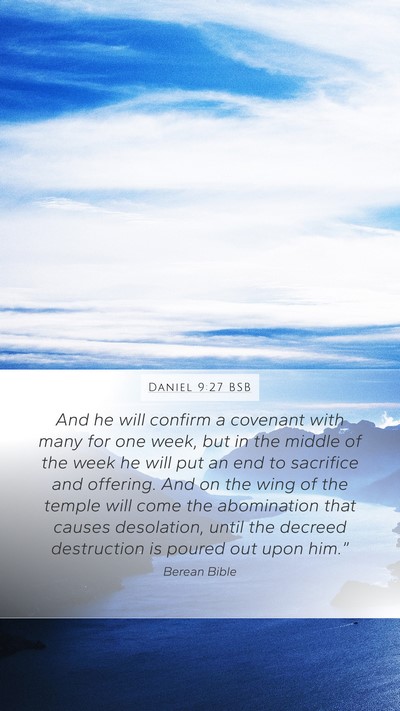 Daniel 9:27 BSB Bible Verse Image