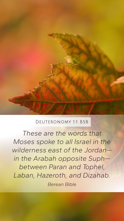 Deuteronomy 1:1 BSB Bible Verse Image