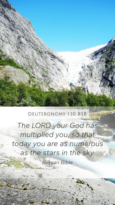 Deuteronomy 1:10 BSB Bible Verse Image