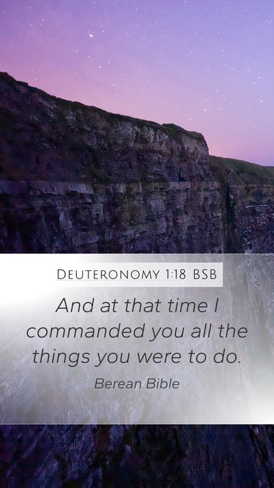 Deuteronomy 1:18 BSB Bible Verse Image
