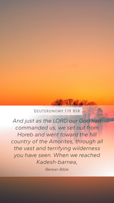 Deuteronomy 1:19 BSB Bible Verse Image