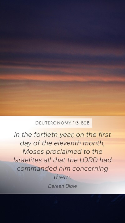 Deuteronomy 1:3 BSB Bible Verse Image