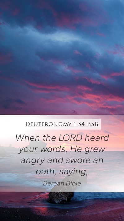 Deuteronomy 1:34 BSB Bible Verse Image