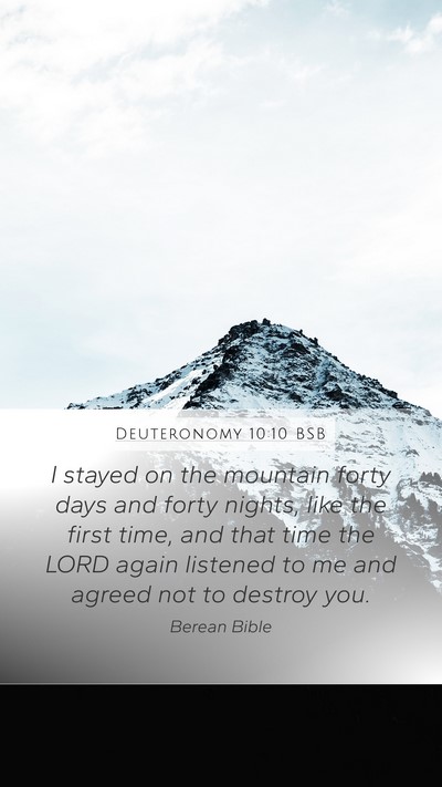 Deuteronomy 10:10 BSB Bible Verse Image