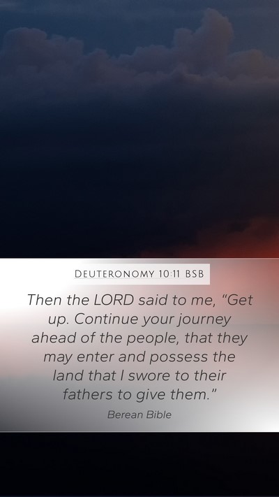 Deuteronomy 10:11 BSB Bible Verse Image