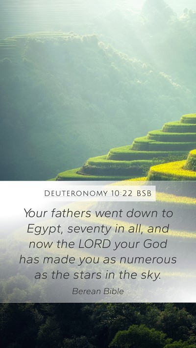 Deuteronomy 10:22 BSB Bible Verse Image