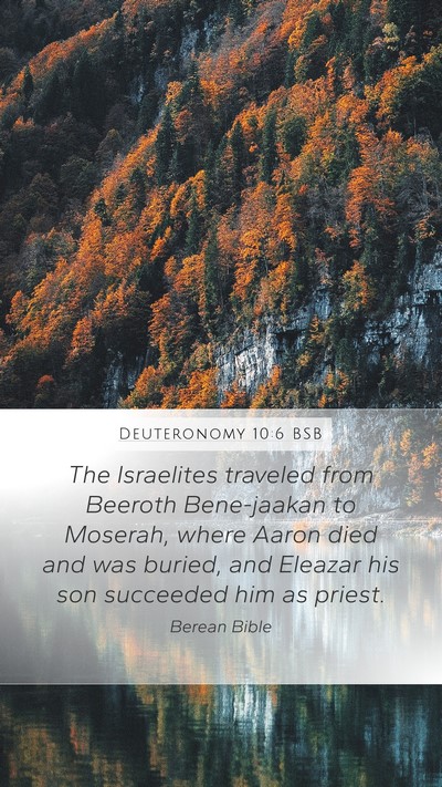 Deuteronomy 10:6 BSB Bible Verse Image