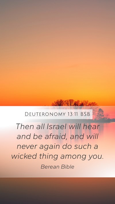 Deuteronomy 13:11 BSB Bible Verse Image