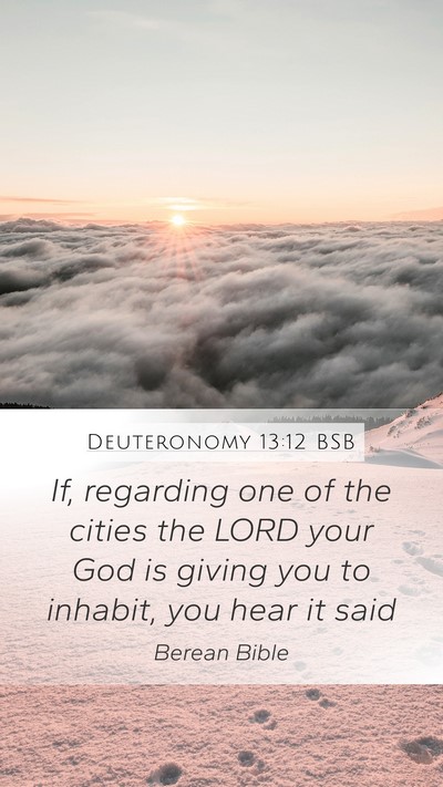 Deuteronomy 13:12 BSB Bible Verse Image
