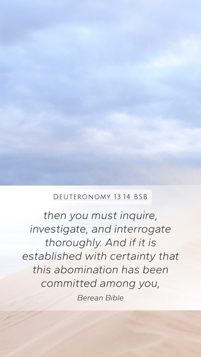 Deuteronomy 13:14 BSB Bible Verse Image