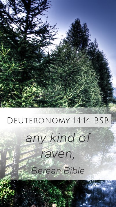 Deuteronomy 14:14 BSB Mobile Phone Wallpaper - any kind of - Mobile Bible Verse Wallpaper