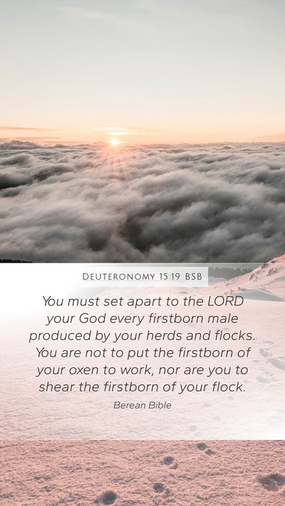 Deuteronomy 15:19 BSB Bible Verse Image