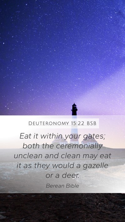 Deuteronomy 15:22 BSB Bible Verse Image