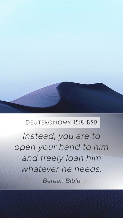 Deuteronomy 15:8 BSB Bible Verse Image