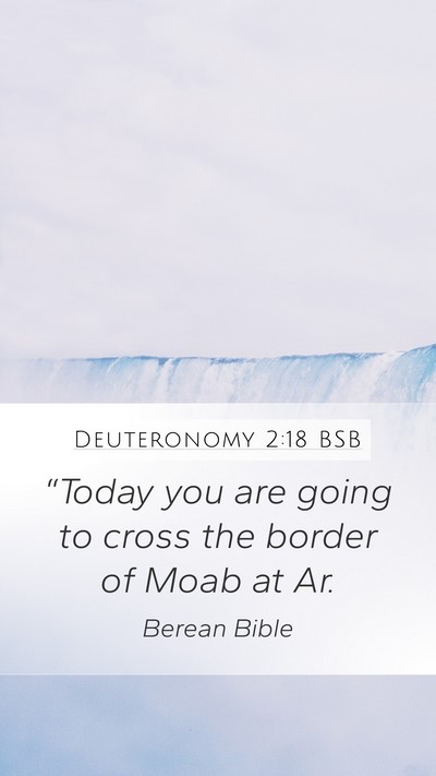 Deuteronomy 2:18 BSB Bible Verse Image