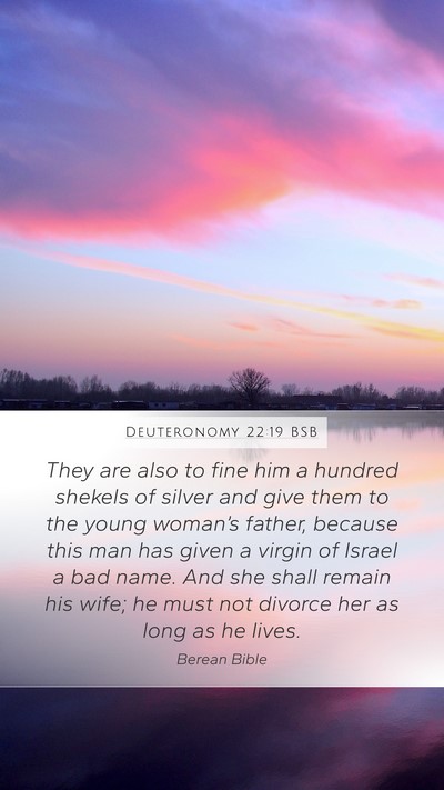 Deuteronomy 22:19 BSB Bible Verse Image
