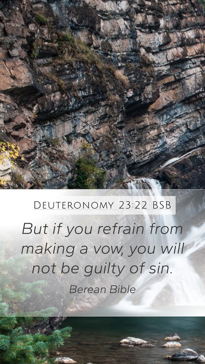 Deuteronomy 23:22 BSB Bible Verse Image