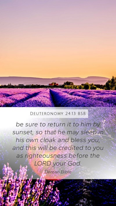 Deuteronomy 24:13 BSB Bible Verse Image