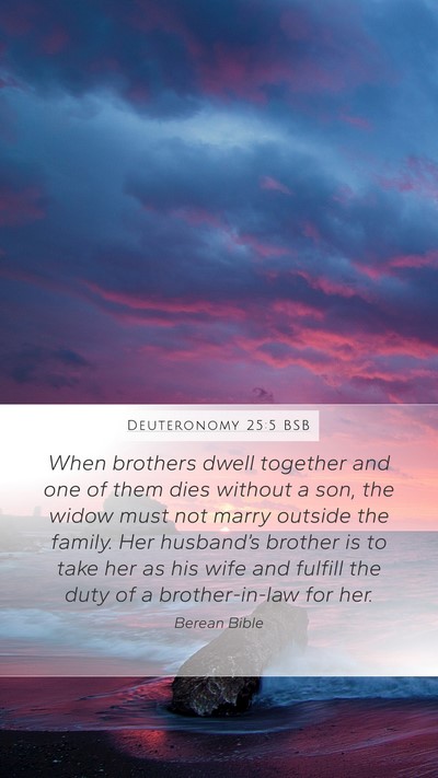 Deuteronomy 25:5 BSB Bible Verse Image
