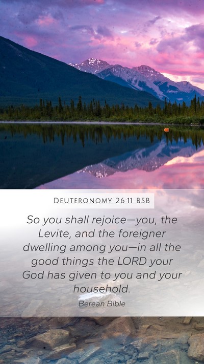 Deuteronomy 26:11 BSB Bible Verse Image