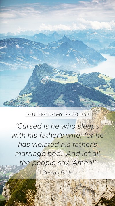 Deuteronomy 27:20 BSB Bible Verse Image
