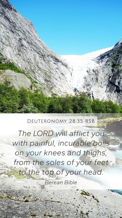 Deuteronomy 28:35 BSB Bible Verse Image