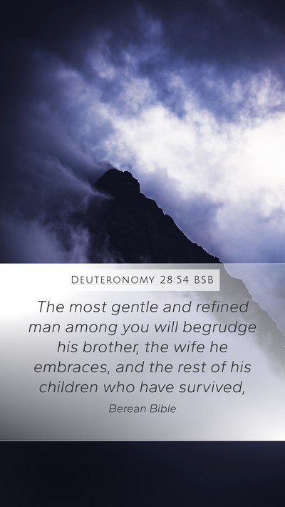 Deuteronomy 28:54 BSB Bible Verse Image