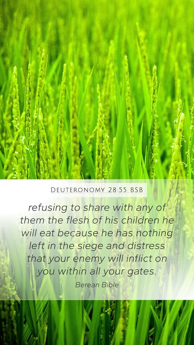 Deuteronomy 28:55 BSB Bible Verse Image