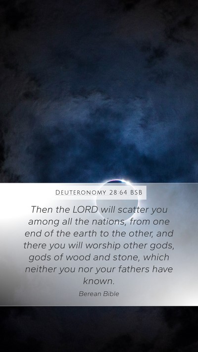 Deuteronomy 28:64 BSB Bible Verse Image