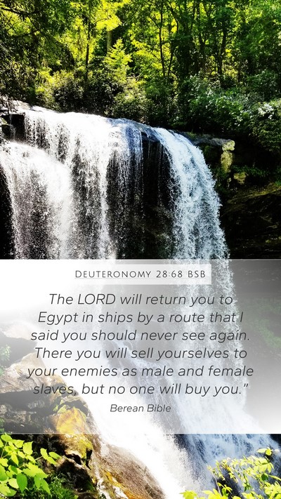 Deuteronomy 28:68 BSB Bible Verse Image