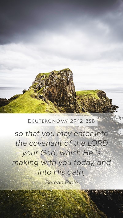 Deuteronomy 29:12 BSB Bible Verse Image