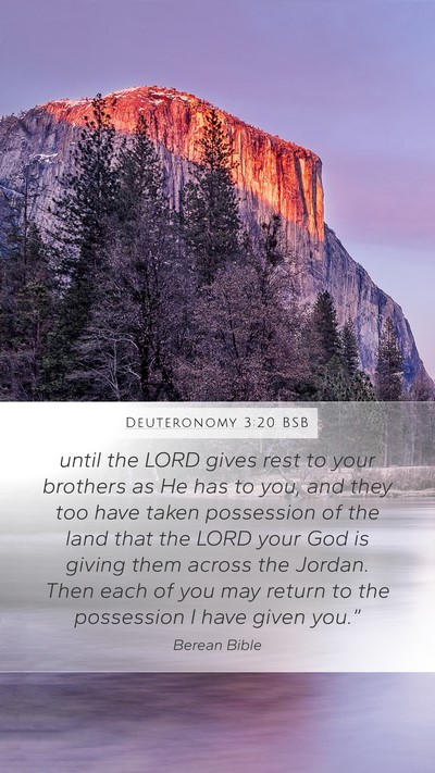 Deuteronomy 3:20 BSB Bible Verse Image