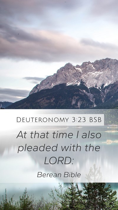 Deuteronomy 3:23 BSB Bible Verse Image