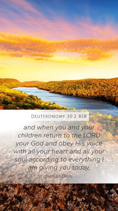 Deuteronomy 30:2 BSB Bible Verse Image
