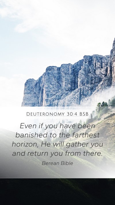 Deuteronomy 30:4 BSB Bible Verse Image