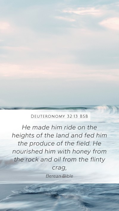 Deuteronomy 32:13 BSB Bible Verse Image