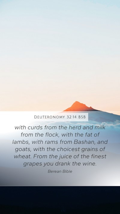 Deuteronomy 32:14 BSB Bible Verse Image